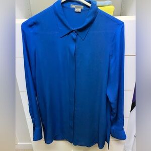 100% silk Vince long sleeve top